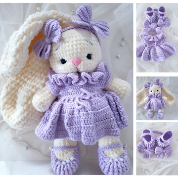 Lilac Petal Dress Crochet Outfit Pattern